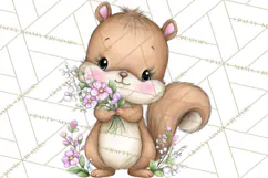 Enchanted Forest Fairies Clipart PNG, Woodland Valentine Art Product Image 4