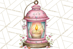 Enchanted Forest Fairies Clipart PNG, Woodland Valentine Art Product Image 2