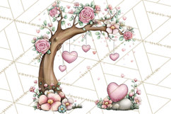 Enchanted Forest Fairies Clipart PNG, Woodland Valentine Art Product Image 4
