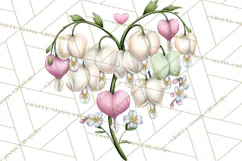 Enchanted Forest Fairies Clipart PNG, Woodland Valentine Art Product Image 5
