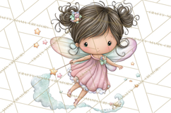 Enchanted Forest Fairies Clipart PNG, Woodland Valentine Art Product Image 2