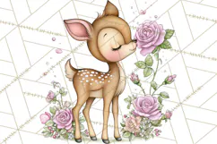 Enchanted Forest Fairies Clipart PNG, Woodland Valentine Art Product Image 3