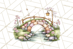Enchanted Forest Fairies Clipart PNG, Woodland Valentine Art Product Image 5