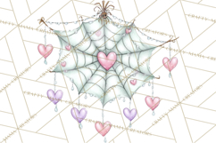 Enchanted Forest Fairies Clipart PNG, Woodland Valentine Art Product Image 5