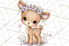 Enchanted Forest Fairies Clipart PNG, Woodland Valentine Art Product Image 5