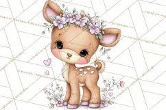 Enchanted Forest Fairies Clipart PNG, Woodland Valentine Art Product Image 5