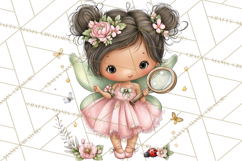 Enchanted Forest Fairies Clipart PNG, Woodland Valentine Art Product Image 2