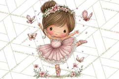 Enchanted Forest Fairies Clipart PNG, Woodland Valentine Art Product Image 5