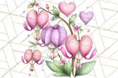 Enchanted Forest Fairies Clipart PNG, Woodland Valentine Art Product Image 5