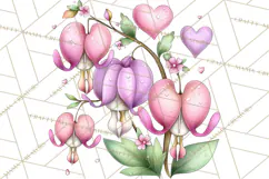 Enchanted Forest Fairies Clipart PNG, Woodland Valentine Art Product Image 5