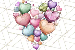 Enchanted Forest Fairies Clipart PNG, Woodland Valentine Art Product Image 2