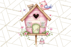 Enchanted Forest Fairies Clipart PNG, Woodland Valentine Art Product Image 4