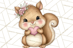 Enchanted Forest Fairies Clipart PNG, Woodland Valentine Art Product Image 4