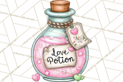 Enchanted Forest Fairies Clipart PNG, Woodland Valentine Art Product Image 4