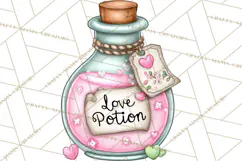 Enchanted Forest Fairies Clipart PNG, Woodland Valentine Art Product Image 4