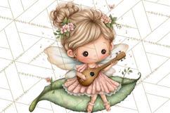 Enchanted Forest Fairies Clipart PNG, Woodland Valentine Art Product Image 5