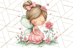 Enchanted Forest Fairies Clipart PNG, Woodland Valentine Art Product Image 5