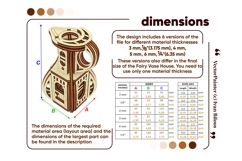 Tiny Fairy House - Laser Cut File, SVG Plywood Jug Miniature Product Image 6