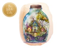 Micro Worlds in Glass Bulb Clipart Set - 25 .PNG Files Product Image 6