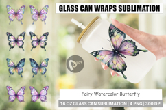 Glass Can Fairy Butterfly Product Image 1