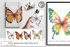 Digital Paper Fairy Butterfly Product Image 1