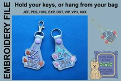 ITH Fairy House 1 Key Fob - Embroidery Design Product Image 1
