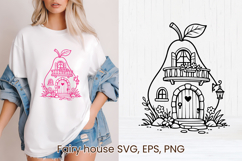 Fairy fruit house SVG | Magic SVG | Fairy house clipart PNG Product Image 1