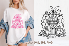 Fairy fruit house SVG | Magic SVG | Fairy house clipart PNG Product Image 1