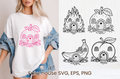 Fairy fruit house SVG | Magic SVG | Fairy house clipart PNG Product Image 1