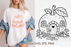Fairy fruit house SVG | Magic SVG | Fairy house clipart PNG Product Image 1