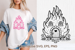 Fairy fruit house SVG | Magic SVG | Fairy house clipart PNG Product Image 1