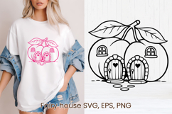 Fairy fruit house SVG | Magic SVG | Fairy house clipart PNG Product Image 1