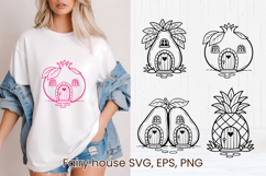 Fairy fruit house SVG | Magic SVG | Fairy house clipart PNG Product Image 1
