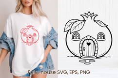 Fairy fruit house SVG | Magic SVG | Fairy house clipart PNG Product Image 1