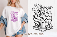 Fairy fruit house SVG | Magic SVG | Fairy house clipart PNG Product Image 1