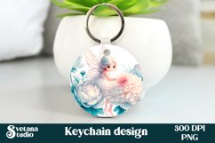 Cute fairy keychain | Keychain sublimation | Fairy flower Product Image 1