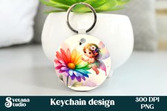 Cute fairy keychain | Keychain sublimation | Fairy flower Product Image 1