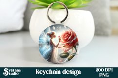 Cute fairy keychain | Keychain sublimation | Fairy flower Product Image 1