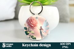 Cute fairy keychain | Keychain sublimation | Fairy flower Product Image 1