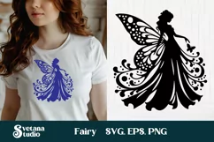 Fairy SVG | Magic SVG | Fairy silhouette SVG Product Image 4