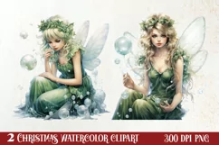 Fantasy Fairytale Christmas Clipart Sublimation Product Image 1