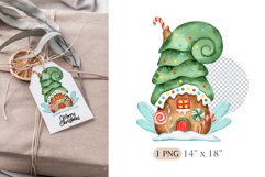 fairytale christmas house clipart fairy house clipart fairytale house clipart watercolor clip art Winter wonderland illustration