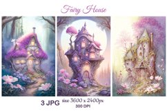 Fairy House in Fantasy Enchanted Forest, Gnome Witch House Product Image 1