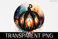 Fairytale Pumpkin - Transparent PNG Halloween Clipart Product Image 1