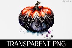 Fairytale Pumpkin - Transparent PNG Halloween Clipart Product Image 1