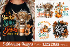 Christian Fall Inspirational 4 PNG Retro PNG Sublimation Product Image 3