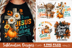 Christian Fall Inspirational 4 PNG Retro PNG Sublimation Product Image 2
