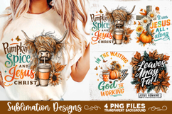 Christian Fall Inspirational 4 PNG Retro PNG Sublimation Product Image 5