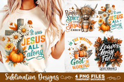 Christian Fall Inspirational 4 PNG Retro PNG Sublimation Product Image 6