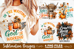 Christian Fall Inspirational 4 PNG Retro PNG Sublimation Product Image 7